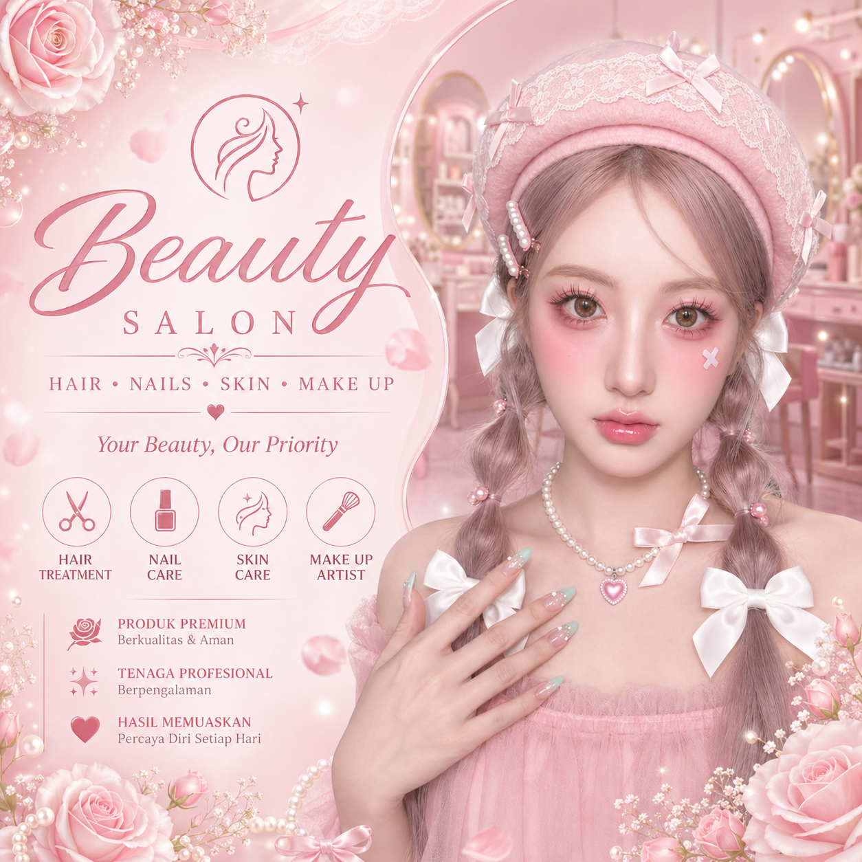 Beauty Salon Terlihat “Fresh Seharian” Tanpa Perlu Touch Up Terus